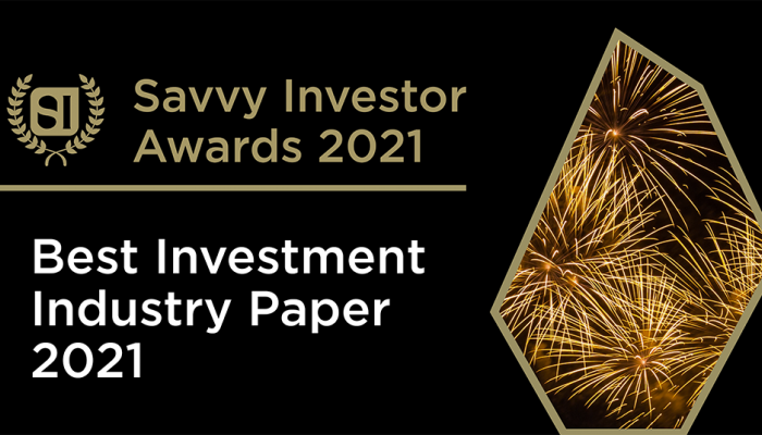 Best Investment Industry Paper 2021