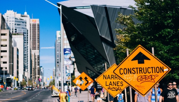 sunny side-street sign portfolio construction 